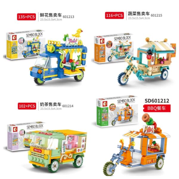 积木lego 流动餐车系列 b套 building blocks lego food truck series set b