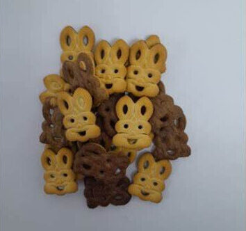 兔子双色巧克力饼干 two tone chocolate bunny biscuit