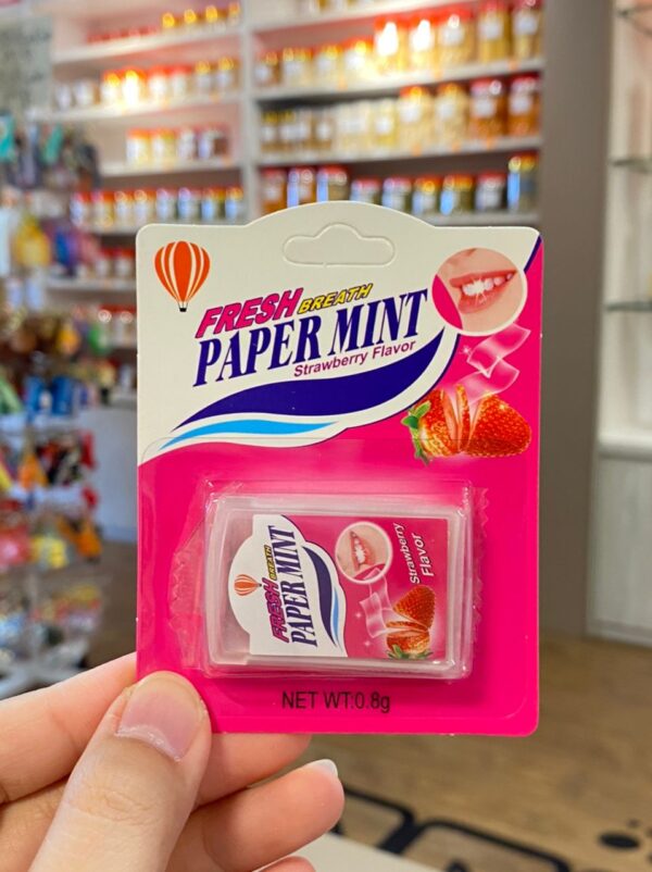 草莓口味纸片糖 strawberry paper candy