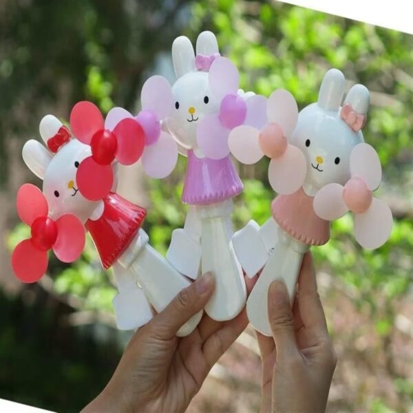 可爱兔子凯蒂双桨小风扇cute rabbit katie scull fan