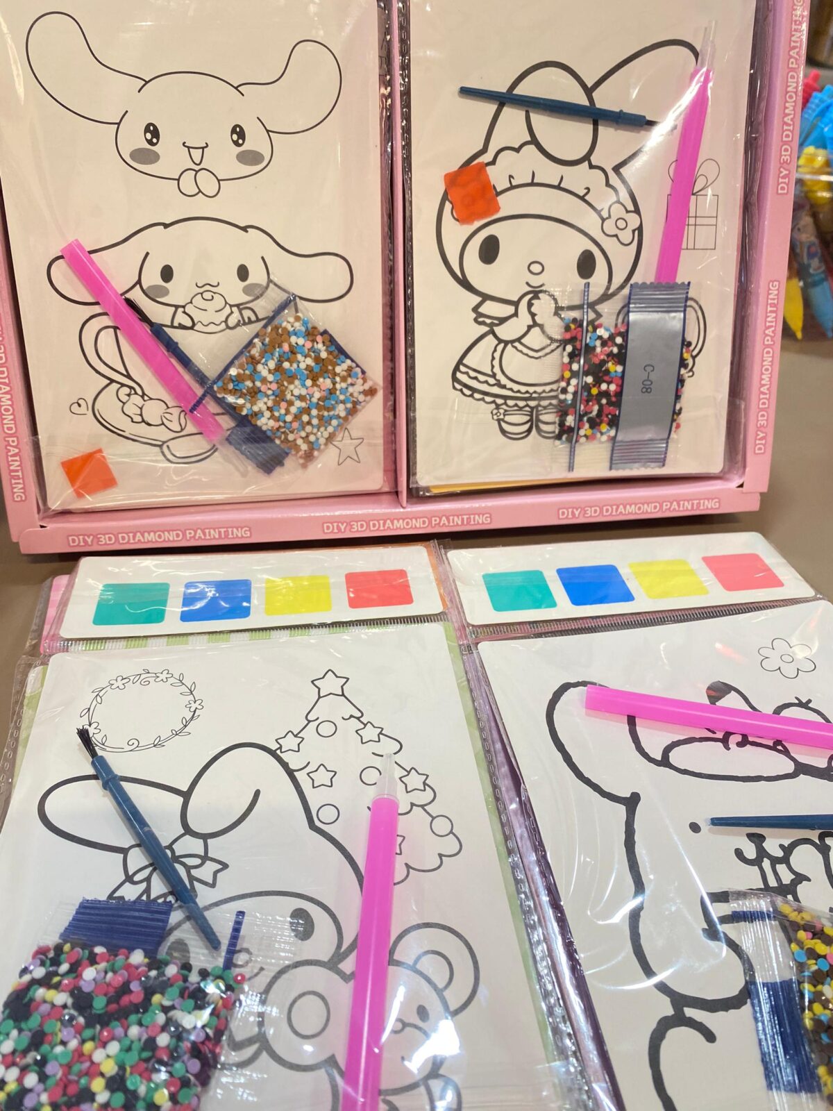 三丽鸥二合一钻石画 sanrio 2 in 1 diamond painting