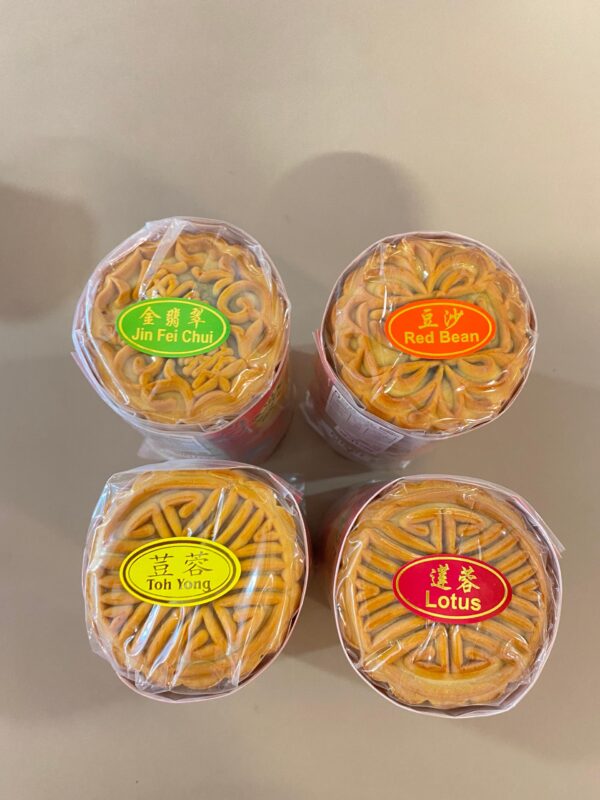 【单黄】传统莲蓉圆筒月饼 traditional lotus single yolk mooncake