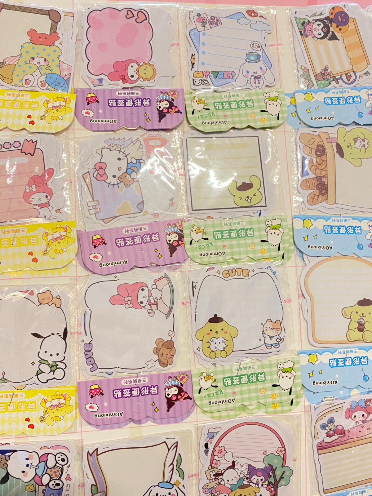 三丽鸥异形便签贴 sanrio special shaped sticky notes