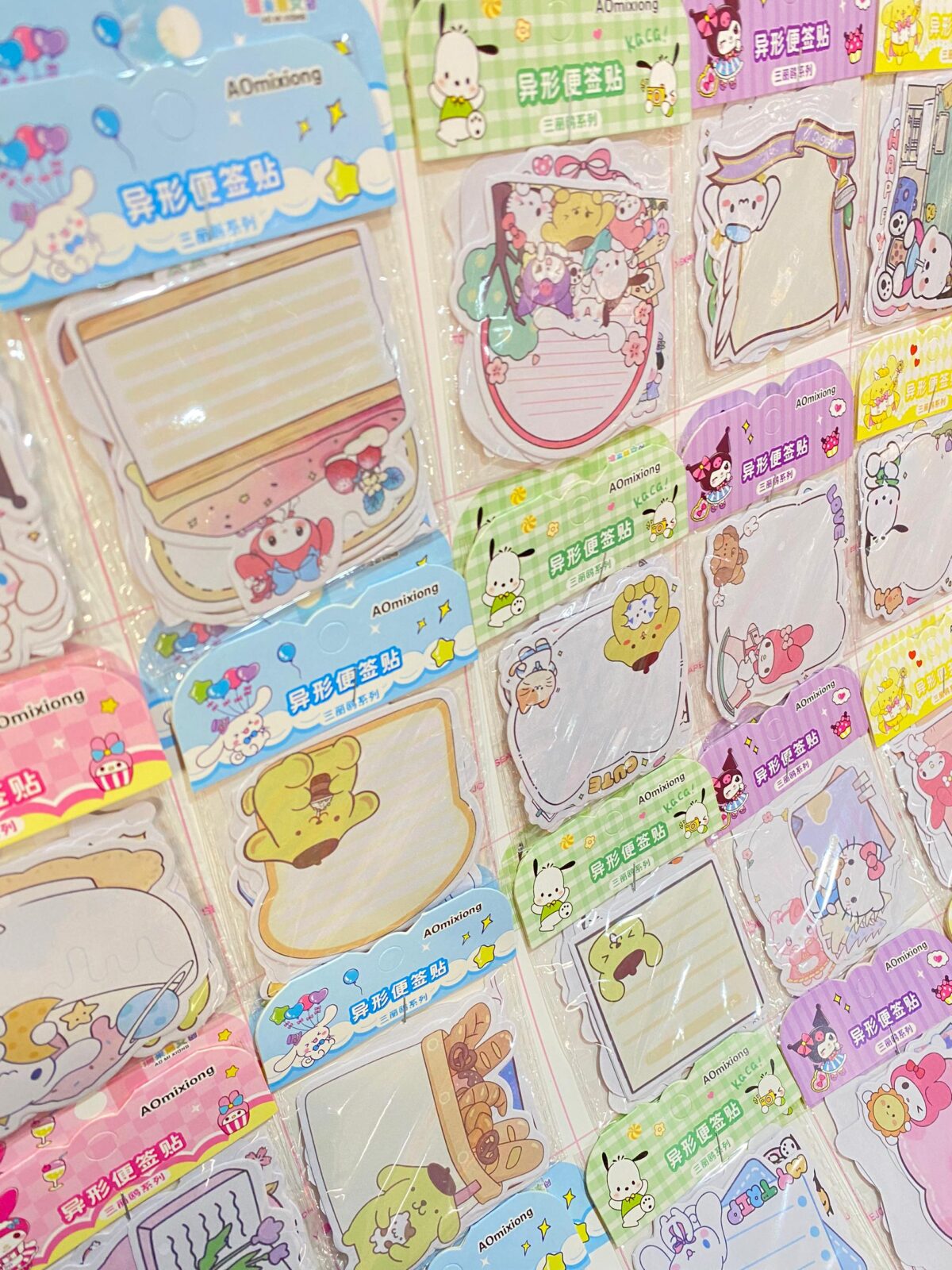 三丽鸥异形便签贴 sanrio special shaped sticky notes