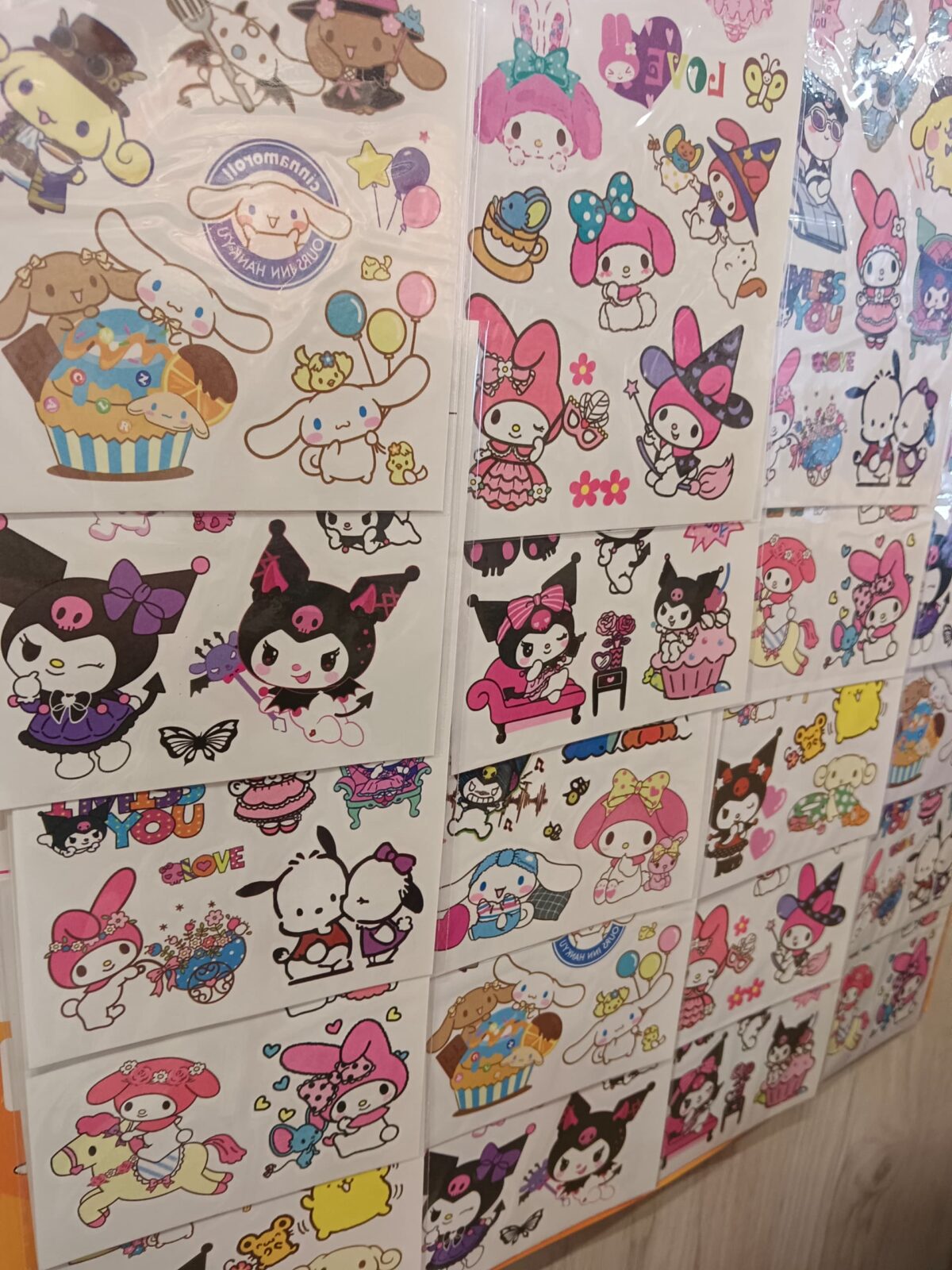 三丽鸥纹身贴 sanrio tatoo