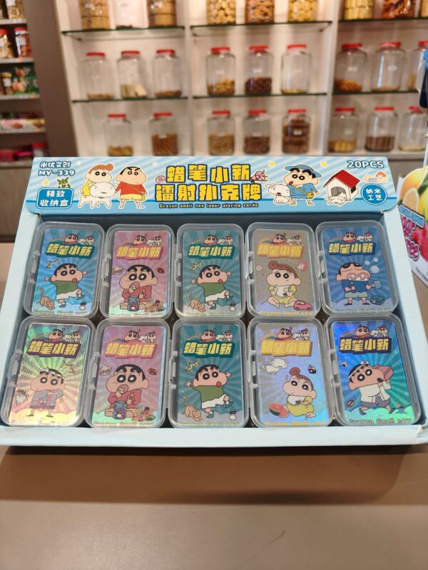 蜡笔小新镭射扑克牌 crayon laser poker card
