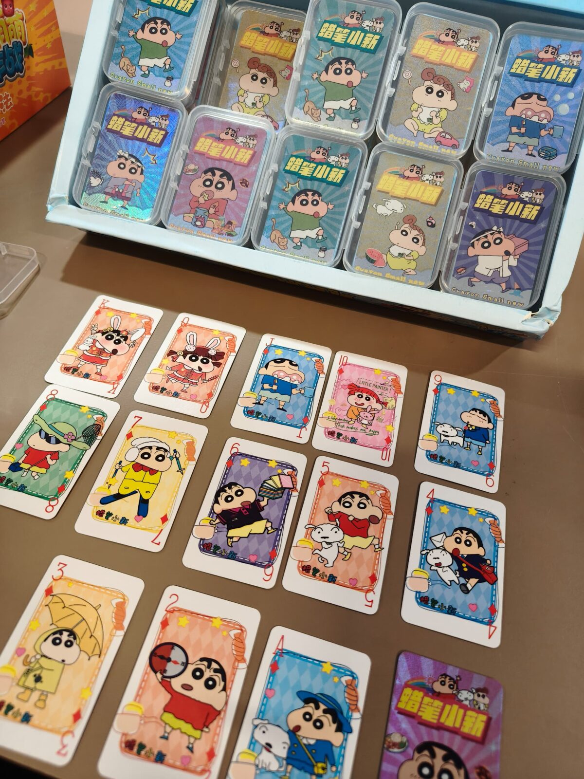 蜡笔小新镭射扑克牌 crayon laser poker card