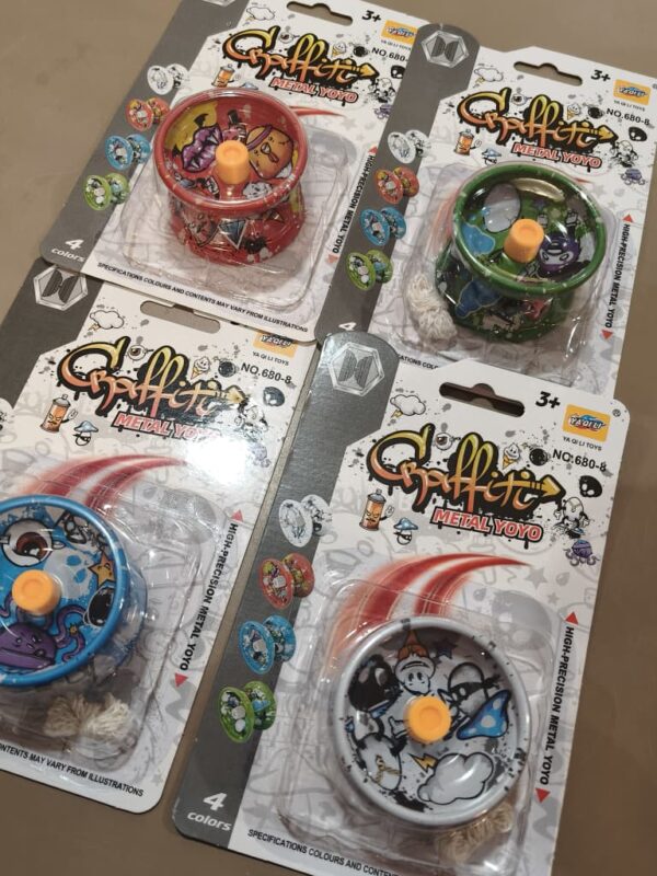 涂鸦款式溜溜球 graffiti metal yoyo