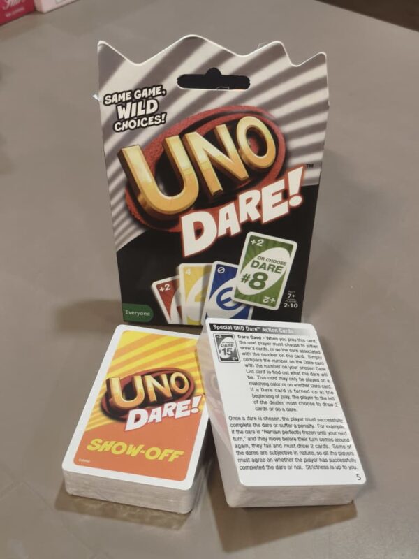 挑战uno卡牌 uno dare card