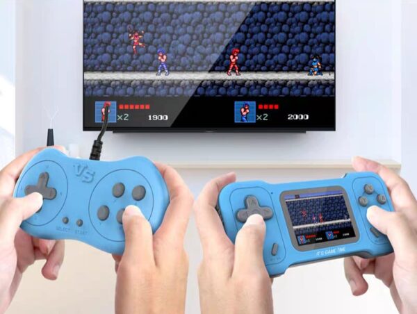 掌上游戏机500款经典游戏机与遥控 traditional 500 classic consoles game with handle connection