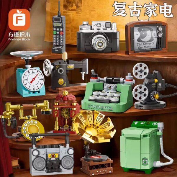 迷你复古家电积木 pocket blocks lego