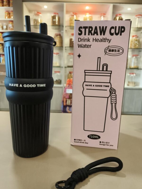 吸管不锈钢水杯 straw cup drinking
