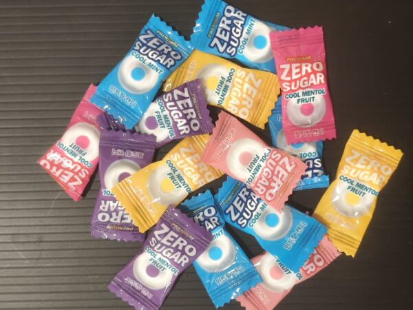 零糖薄荷水果糖 zero sugar cool mint mentol fruit candy