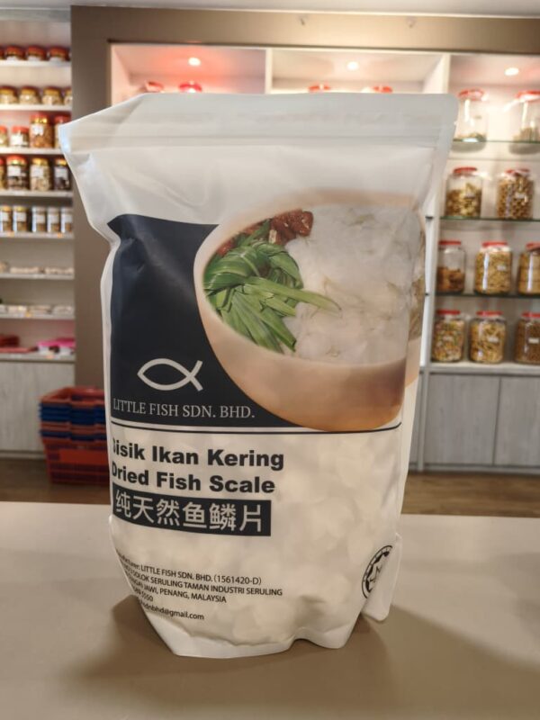 食甲纯天然鱼鳞片 sisik ikan siakap